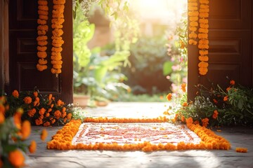 decoration doorway in culture india