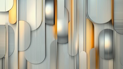 Poster - abstract geometric background in multicolored pastel shades and minimalistic style. Details and architectural stylish layering