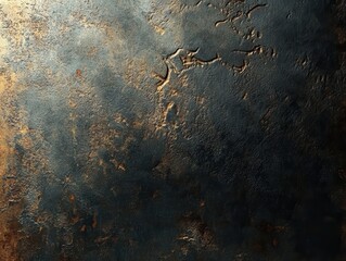 Poster - Abstract Dark Surface with Golden Streaks and Texture