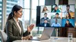 © N7 - Indian Woman Leading a Virtual Presentation