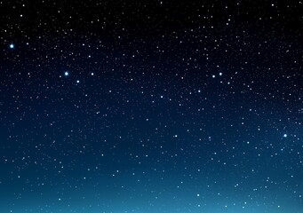 Canvas Print - a dark blue sky with many stars. the stars are scattered throughout the sky