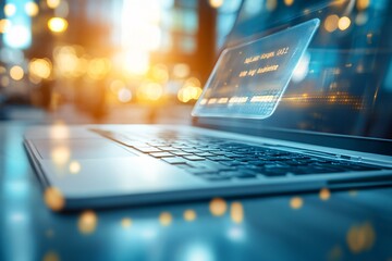 Close-up of a Laptop with Code on Screen - Digital Technology and Innovation