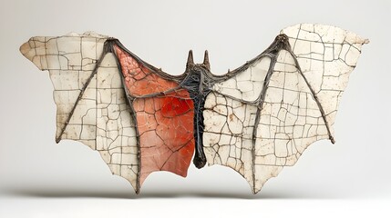 Poster - An intricately detailed cross section of a bat s wing revealing the complex network of vessels cartilage and other anatomical structures that enable this fascinating mammal s flight