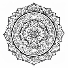 Vintage mandala design elementswatercolor hand drawn paisley flowers pattern mandala Illustration 