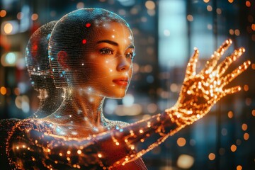 Poster - Artificial intelligence of digital human, robot.