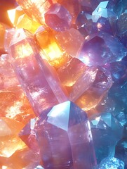 Poster - Colorful Mosaic of Fragmented Glass Pieces