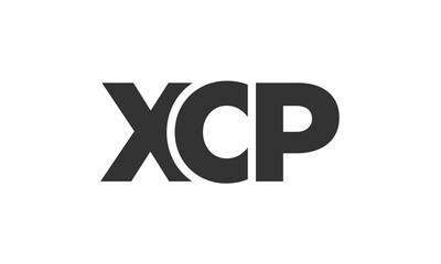 Poster - XCP logo design template with strong and modern bold text. Initial based vector logotype featuring simple and minimal typography. Trendy company identity.