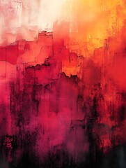 Poster - striking geometric contrast of light and dark colors