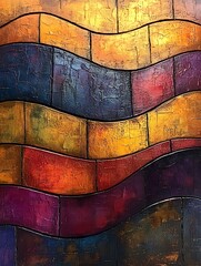 Poster - Abstract Representation of Colorful Sound Waves