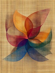 Poster - Abstract Representation of Sound Waves in Vibrant Colors