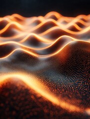 Poster - Abstract Representation of Sound Waves in Motion