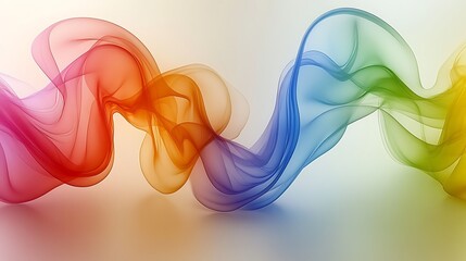 Aufkleber - Abstract Representation of Colorful Sound Waves