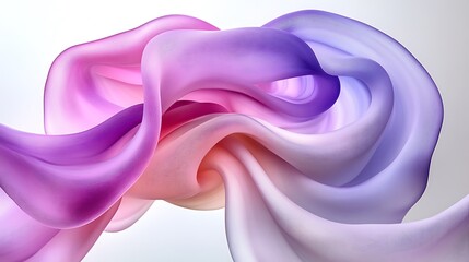 Poster - Organic Fluid Shapes with Soft Color Flow