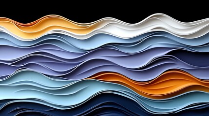 Poster - Vibrant Color Swirls Blending Seamlessly Together