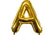 © Oksana - Foil golden balloon letter A isolated on white background