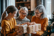 © Varitnan - Family Exchanging Gifts on Christmas.