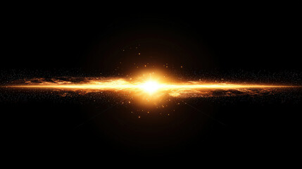 Wall Mural - stunning abstract glowing light effect with radiant sun star flare, creating mesmerizing visual expe