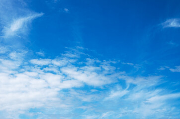 Wall Mural - blue sky background with white clouds