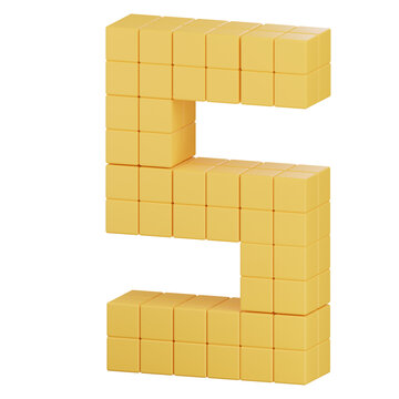 3D Alphabet S Illustration