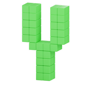 3D Alphabet Y Illustration
