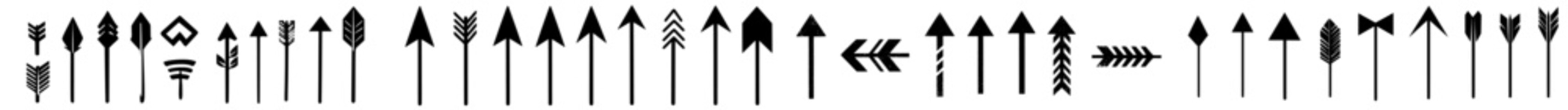 Poster - Arrows set, different arrows. Icon. Modern illustration.