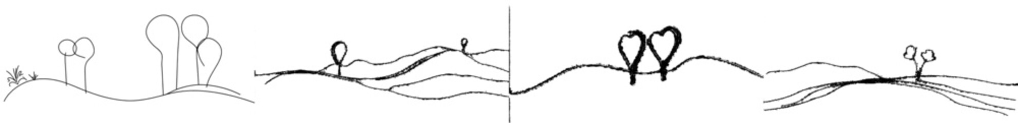 Fototapete - Line art representation of traffic route connecting two points on a map. Geolocation signs and trip plan trace Modern line art illustration.