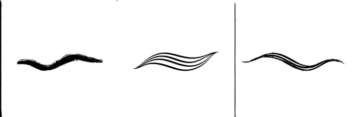Poster - A modern icon of swishes, a sign with slashes and a symbol that swoops. The Aroma logo consists of swashes.