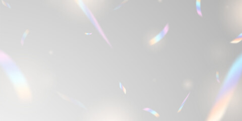 Wall Mural - multicolored light effect and zigzag ribbons falling from above on streamer, tinsel vector