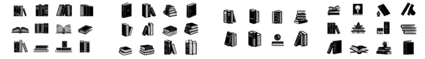 Aufkleber - The book icons set is a modern design template for Illustrator that can be edited