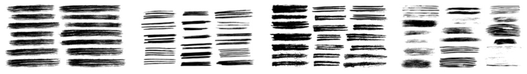 Leinwandbilder - Underlined with blue highlights drawn by hand on white background.