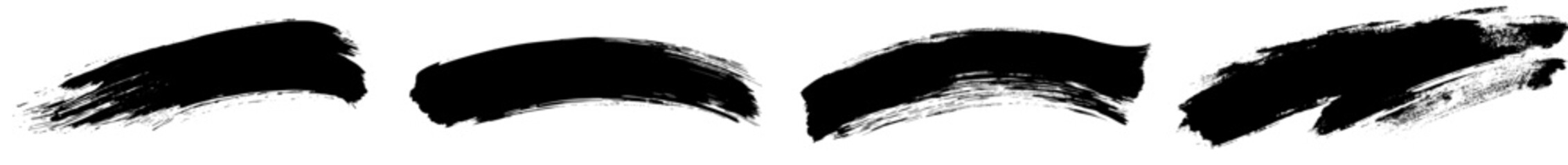 Aufkleber - Ink paint, grunge brush strokes, hand drawn brush strokes, isolated on white background, red line, grunge brush strokes, ink paint, modern texture, grunge background