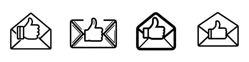 Icon of good feedback in modern design illustration template