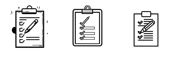 Poster - Stylish quality control note icon line design