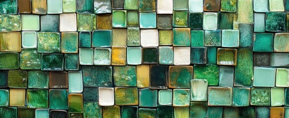 The Colorful Glass Tile Mosaic