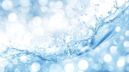 Aufkleber - Background image of swirling water with bubbles on a light backdrop