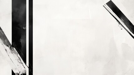 Poster - Abstract Gray Background with Bold Black Lines