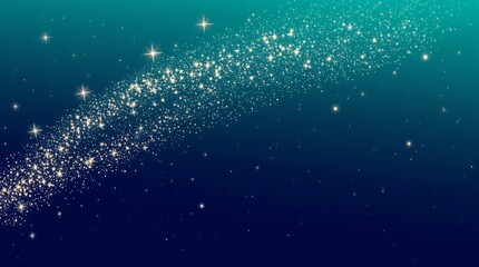 Sparkling falling star stardust trail cosmic glittering wave and glowing effect brightness wave fairy glamour magics illustration glitters png