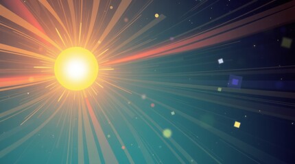 Bright sun lens flare transparent glitters png