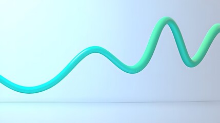 Abstract 3d render, minimalistic background, modern graphic design