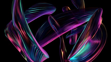 Abstract 3d render, futuristic background design, modern illustration