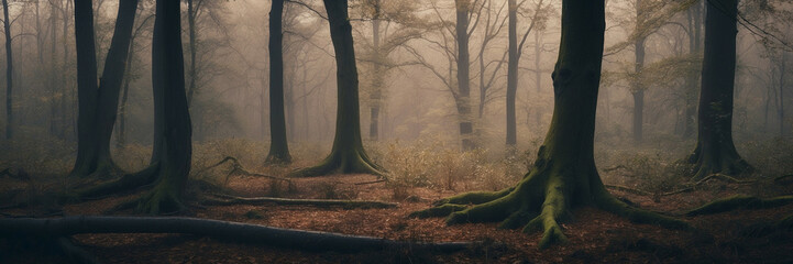 Canvas Print - A dense forest