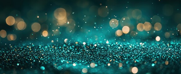 The Glittering Teal Background