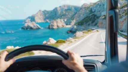 Truck Driver on Scenic Route