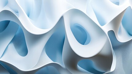 Poster - Modern abstract shapes, 3D render