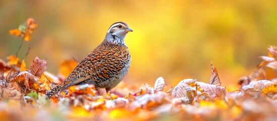 Aufkleber - Partridge Yellow Nature Background See See Partridge Ammoperdix Griseogularis