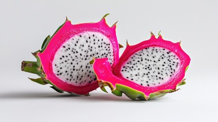 Poster - Dragon fruit or pitaya on a white background
