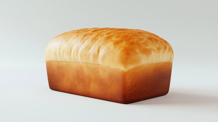 Aufkleber - Fluffy golden brown loaf of soft textured bread ideal for enthusiasts of baked goods and bakery themes