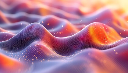 Leinwandbilder - Dynamic abstract visualization of data analytics on a light background, 3D rendering, contemporary visuals, vibrant color palette, engaging graphics