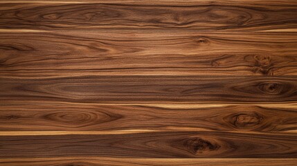 Poster - Walnut wood texture featuring long planks ideal for background and design purposes