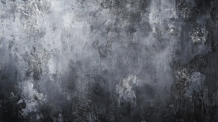 Aufkleber - Long panorama banner featuring a textured gray anthracite concrete stone background
